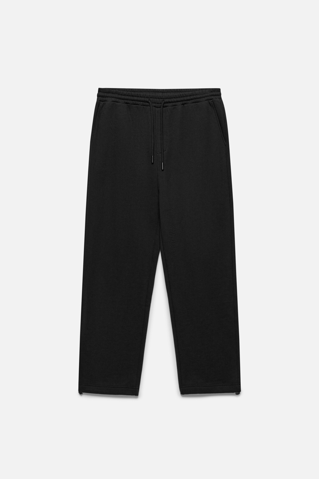 Брюки-джоггеры флисовые с поясом на завязках - цвет черный - 9