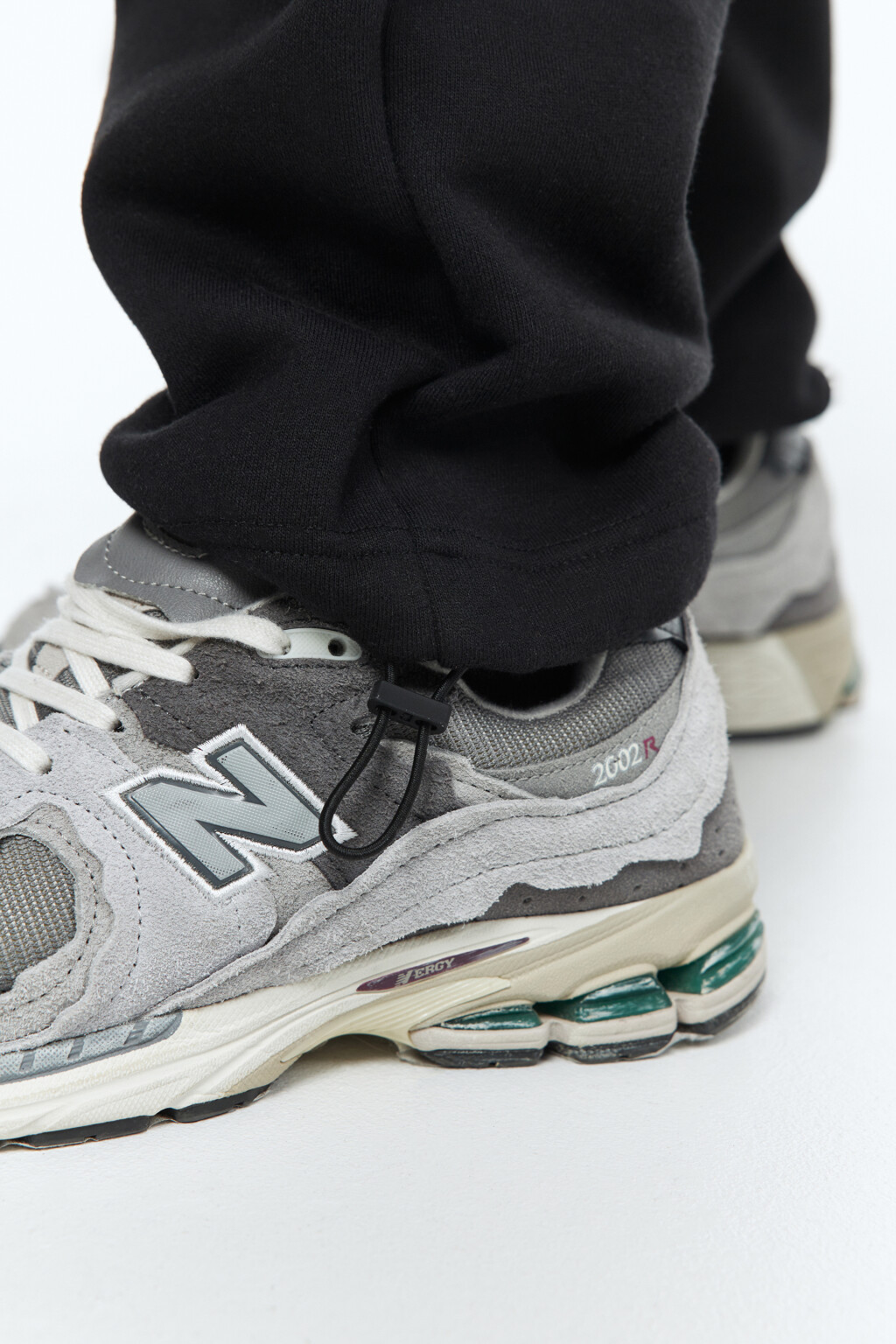 Брюки-джоггеры флисовые с поясом на завязках - цвет черный - 8