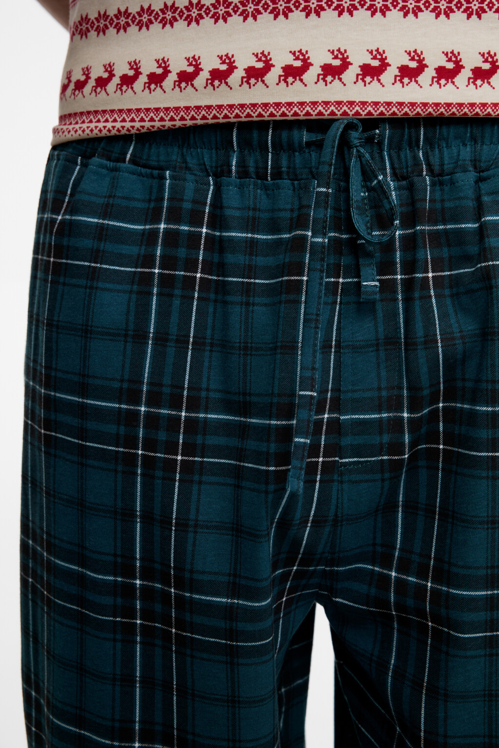 Комплект пижамный хлопковый с футболкой и брюками - цвет мультиколор - 7