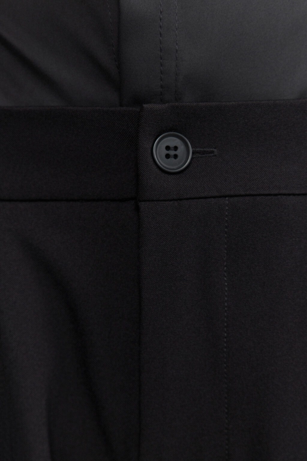 Брюки широкие костюмные со стрелками - цвет черный - 7
