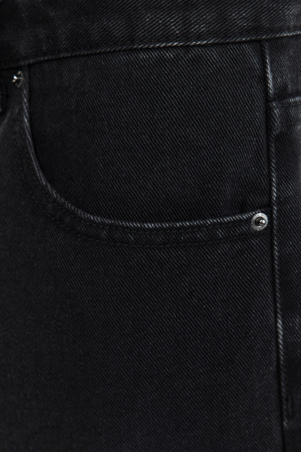 Джинсы-бананы свободные с вареным эффектом - цвет черный - 9