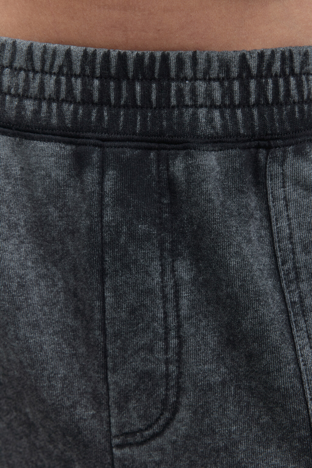 Брюки-карго трикотажные с вареным эффектом - цвет серый - 5