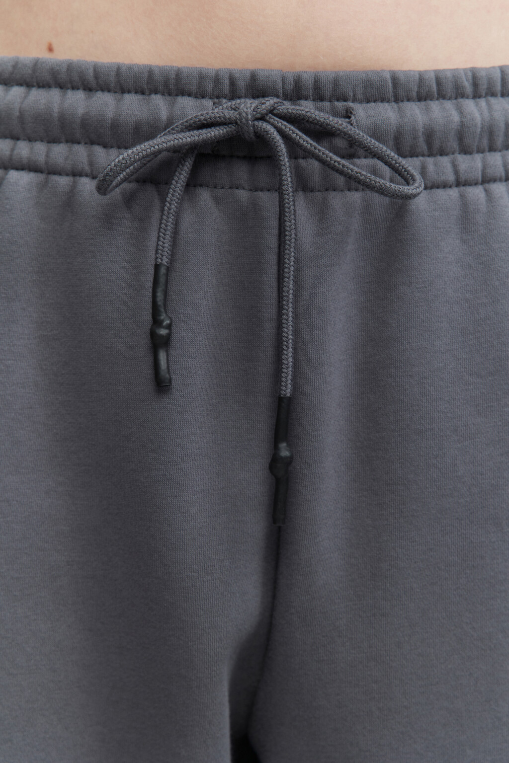 Брюки-джоггеры утепленные с начесом - цвет серый - 5