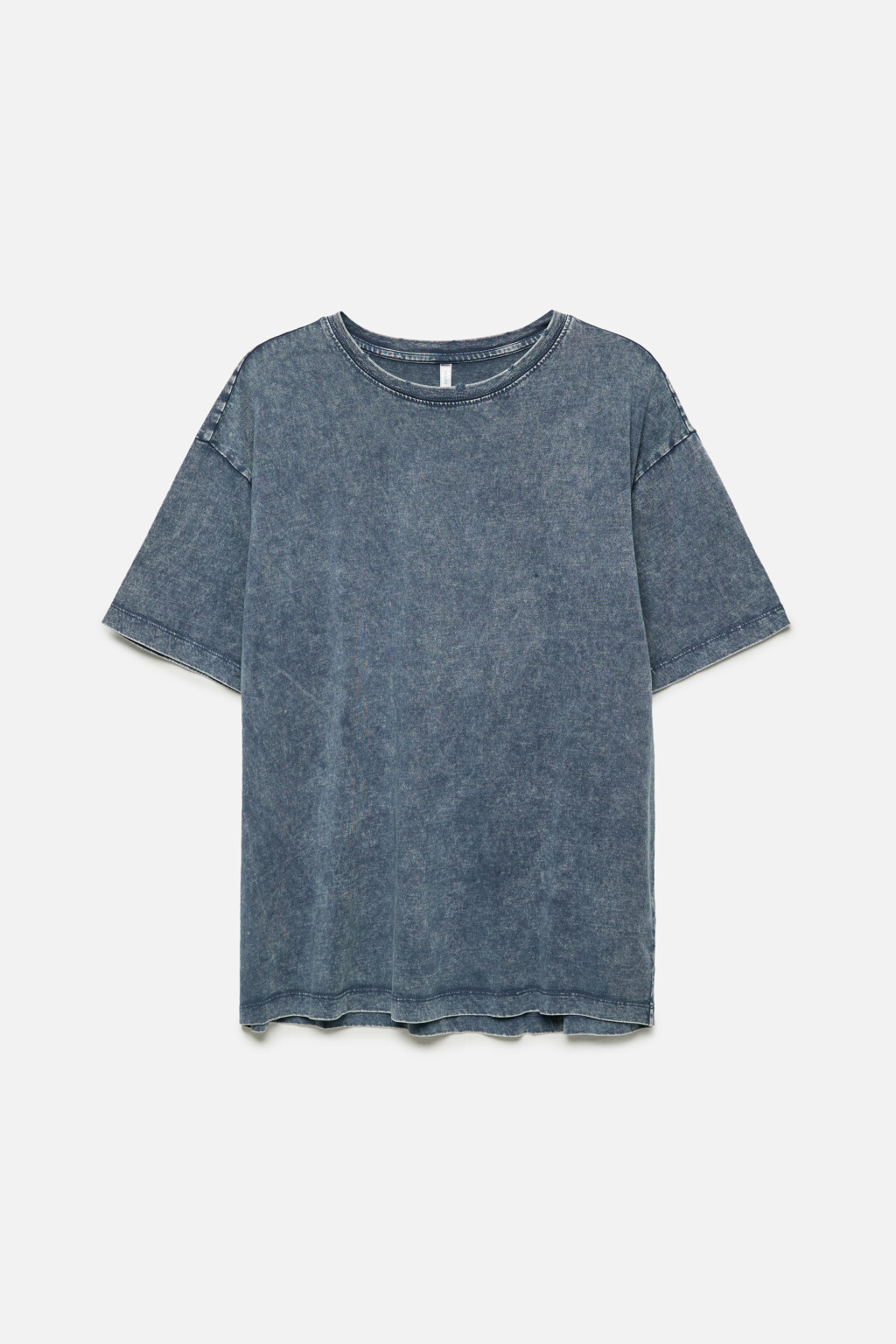 Футболка oversize рваная с вареным эффектом - цвет синий - 8