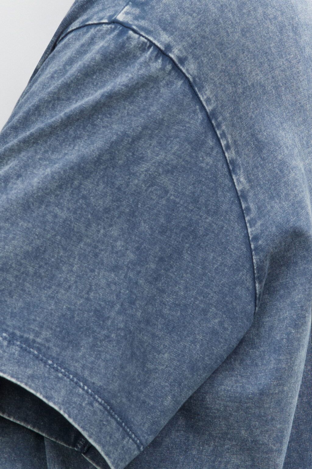 Футболка oversize рваная с вареным эффектом - цвет синий - 7