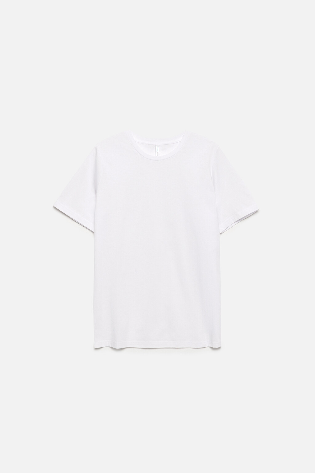 Футболка базовая из мерсеризованного хлопка - цвет белый - 8