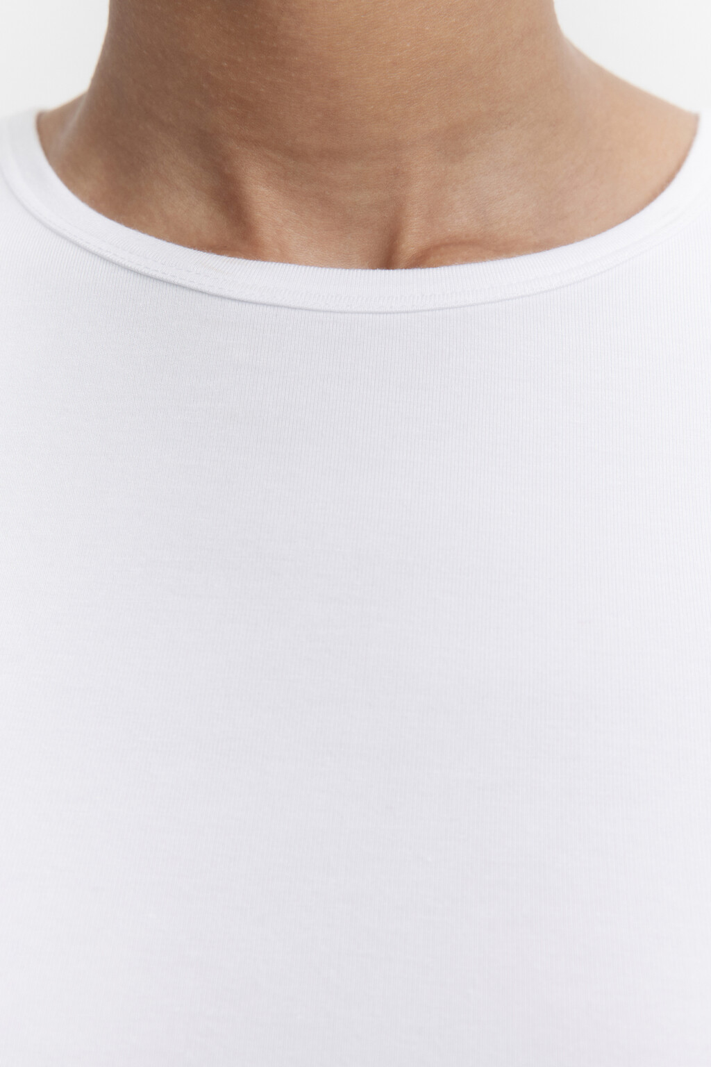Футболка облегающая из лиоцелла - цвет белый - 5