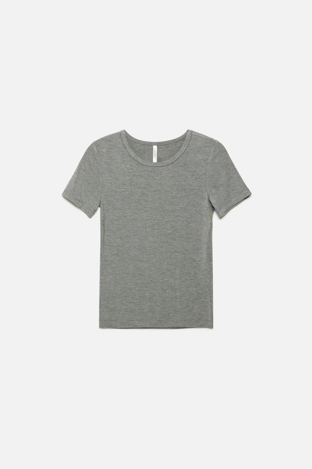 Футболка облегающая из лиоцелла - цвет серый - 7