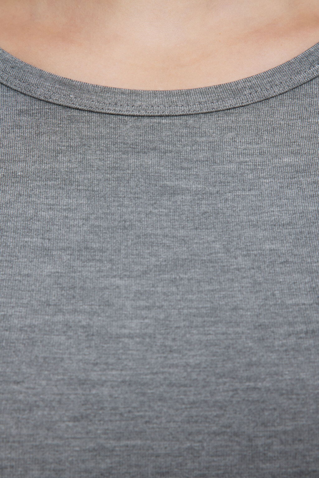 Футболка облегающая из лиоцелла - цвет серый - 5