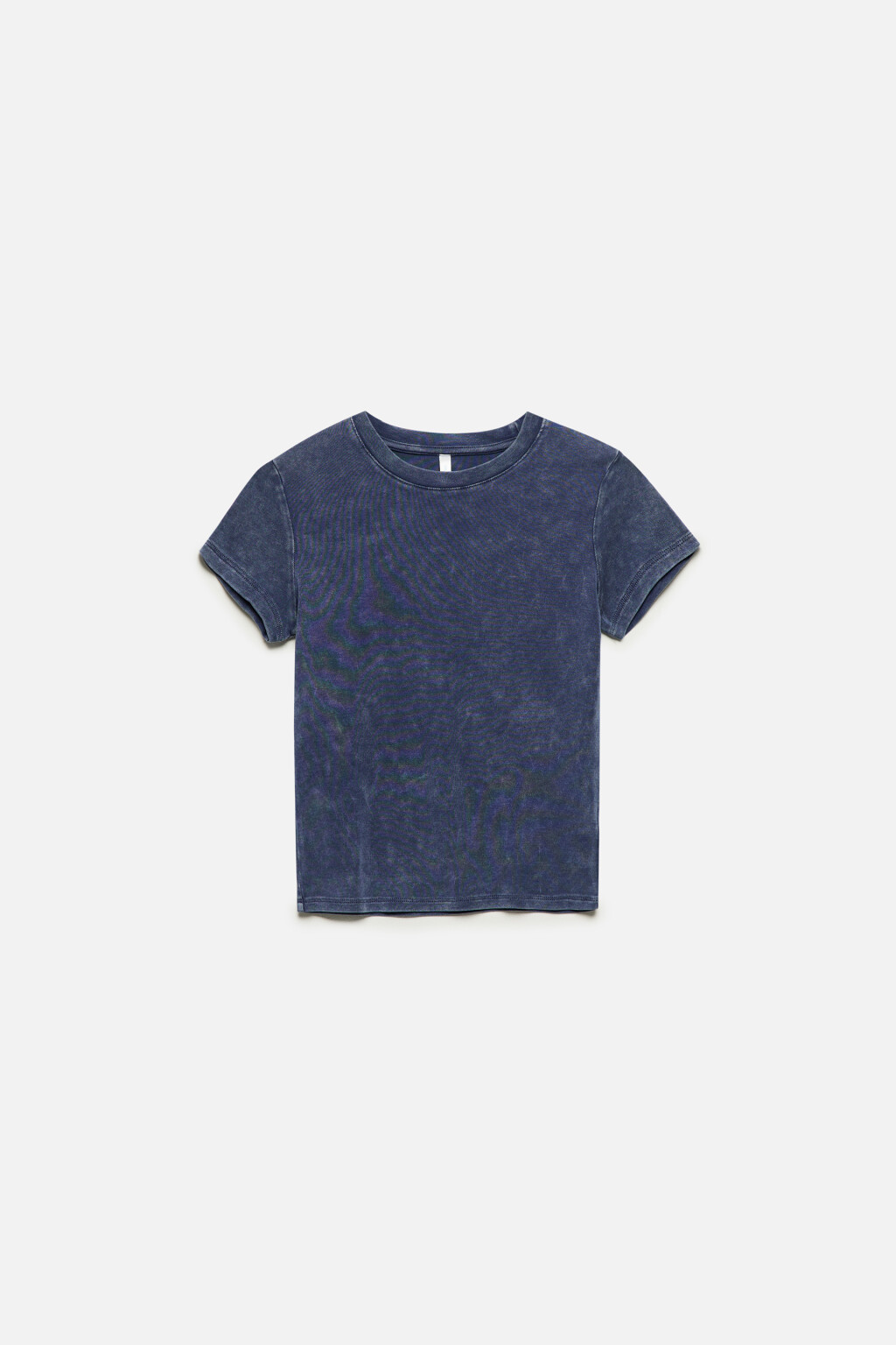 Футболка облегающая с вареным эффектом - цвет синий - 9