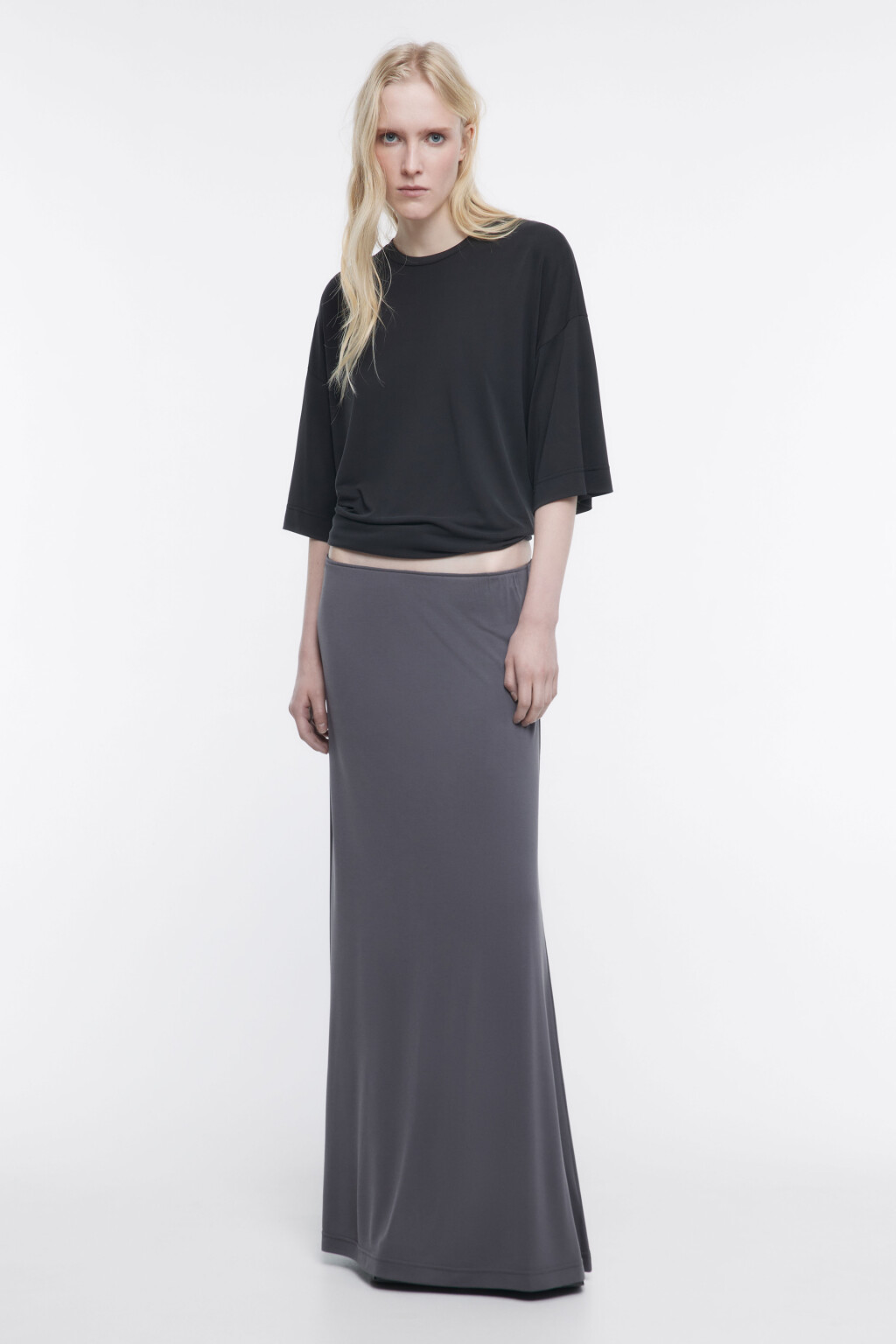 Футболка oversize из модала - цвет черный - 5