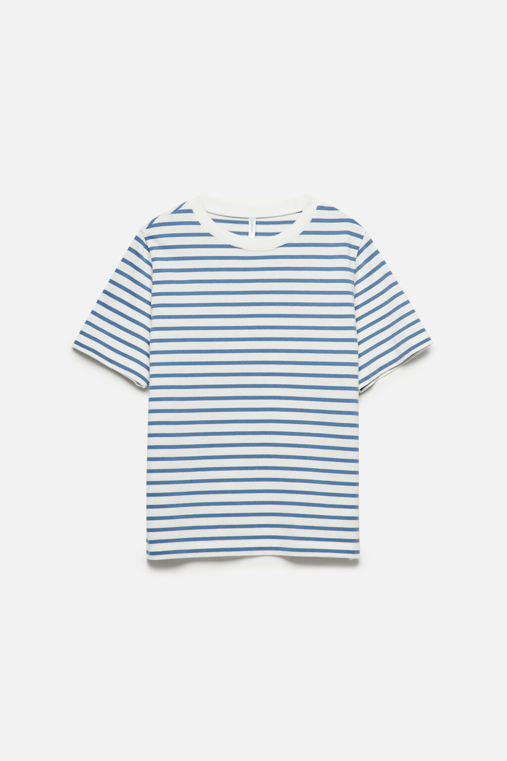 Футболка свободная в полоску - цвет синий - 8