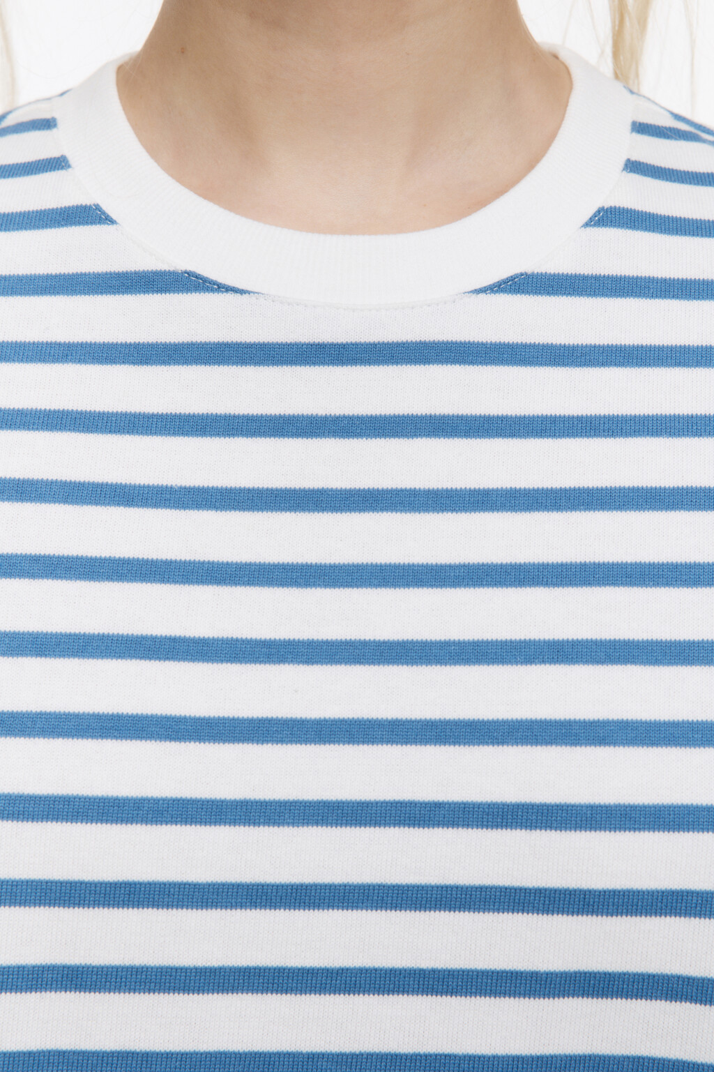Футболка свободная в полоску - цвет синий - 6