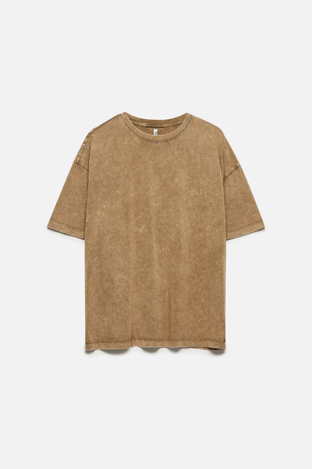 Футболка oversize с вареным эффектом - цвет бежевый - 8