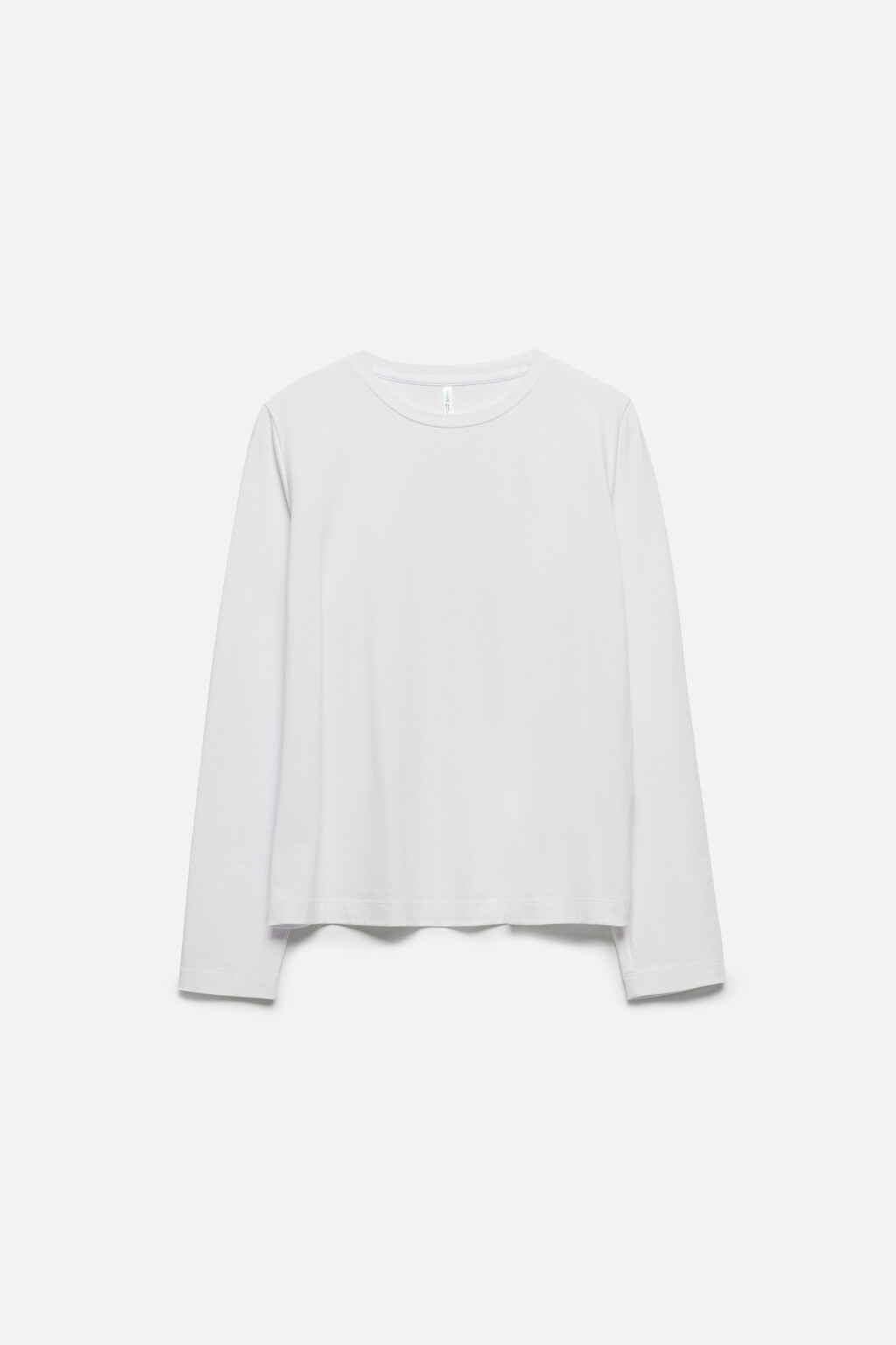 Лонгслив полуприлегающий базовый - цвет белый - 9