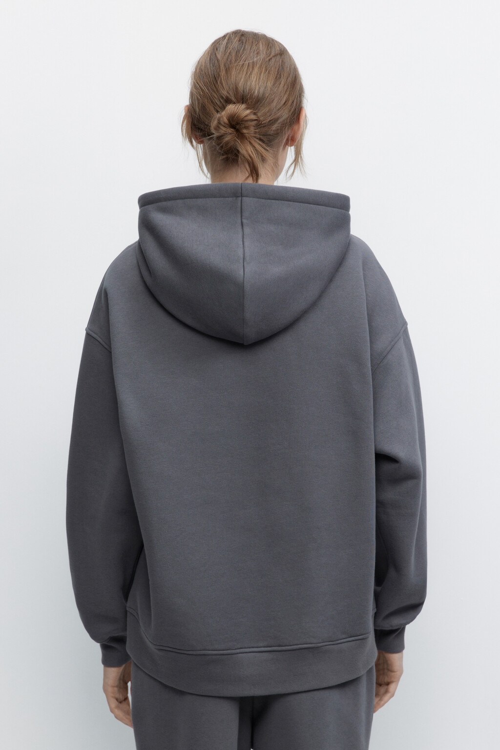 Толстовка HOODY оверсайз с капюшоном - цвет серый - 3