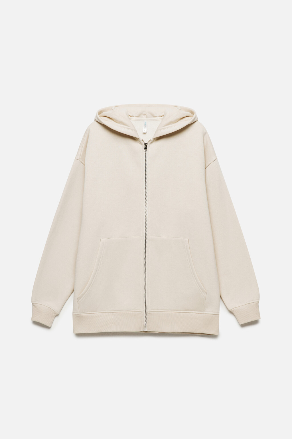 Худи-зипка на молнии утепленная с капюшоном - цвет бежевый - 10