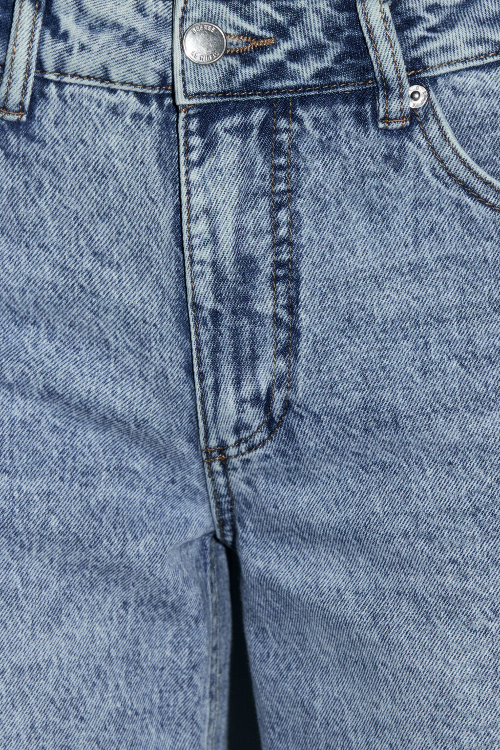 Джинсы широкие со средней посадкой - цвет голубой - 6