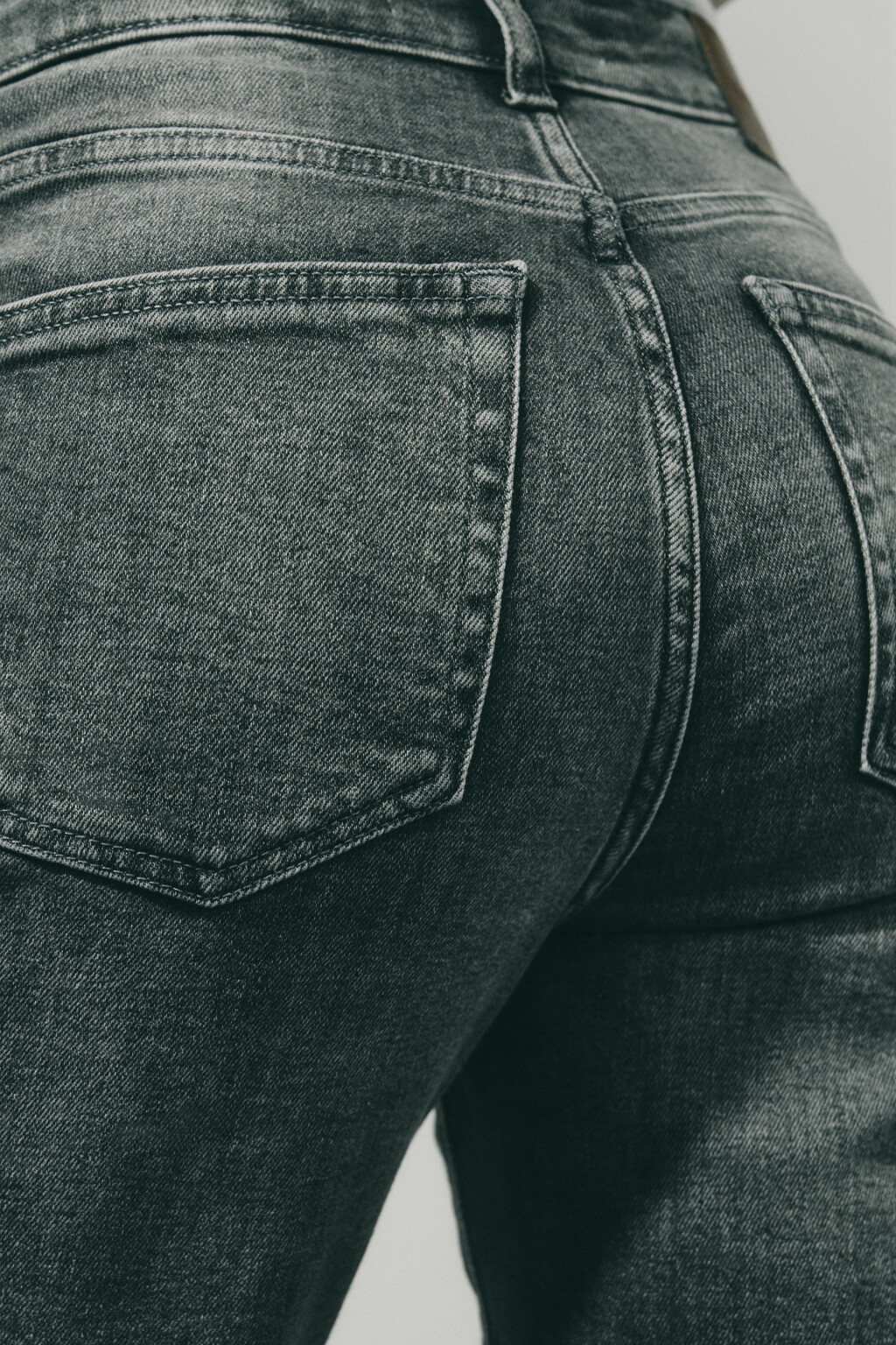 Джинсы skinny облегающие с высокой посадкой - цвет серый - 6