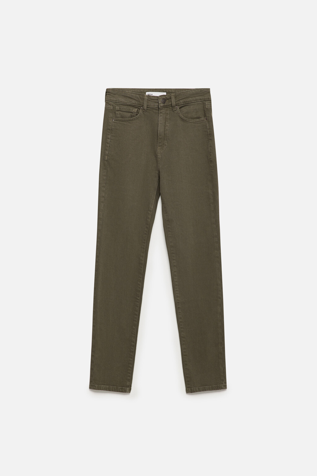 Джинсы skinny облегающие с высокой посадкой - цвет зеленый - 8