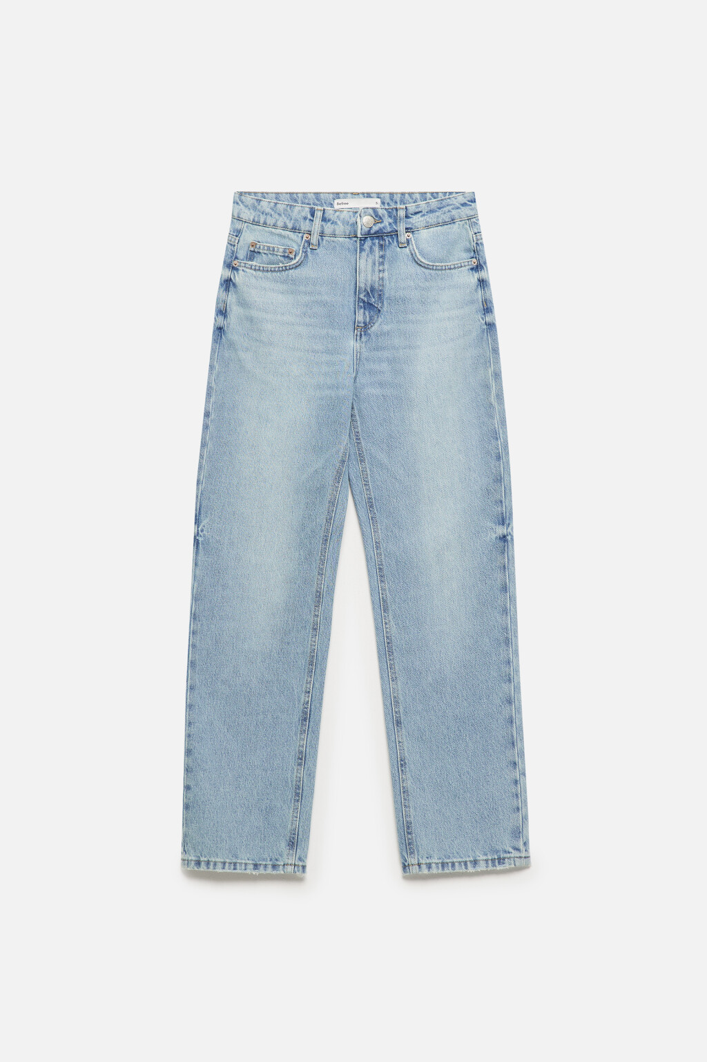 Джинсы прямые со средней посадкой - цвет голубой - 8