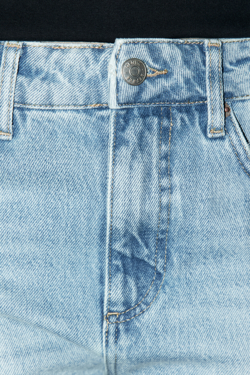 Джинсы прямые со средней посадкой - цвет голубой - 6
