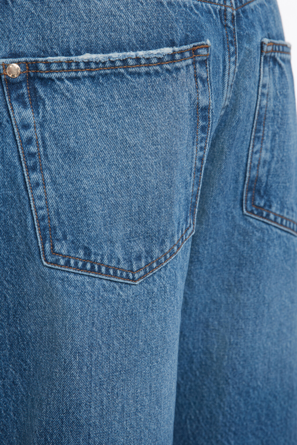 Джинсы прямые с высокой посадкой - цвет голубой - 7