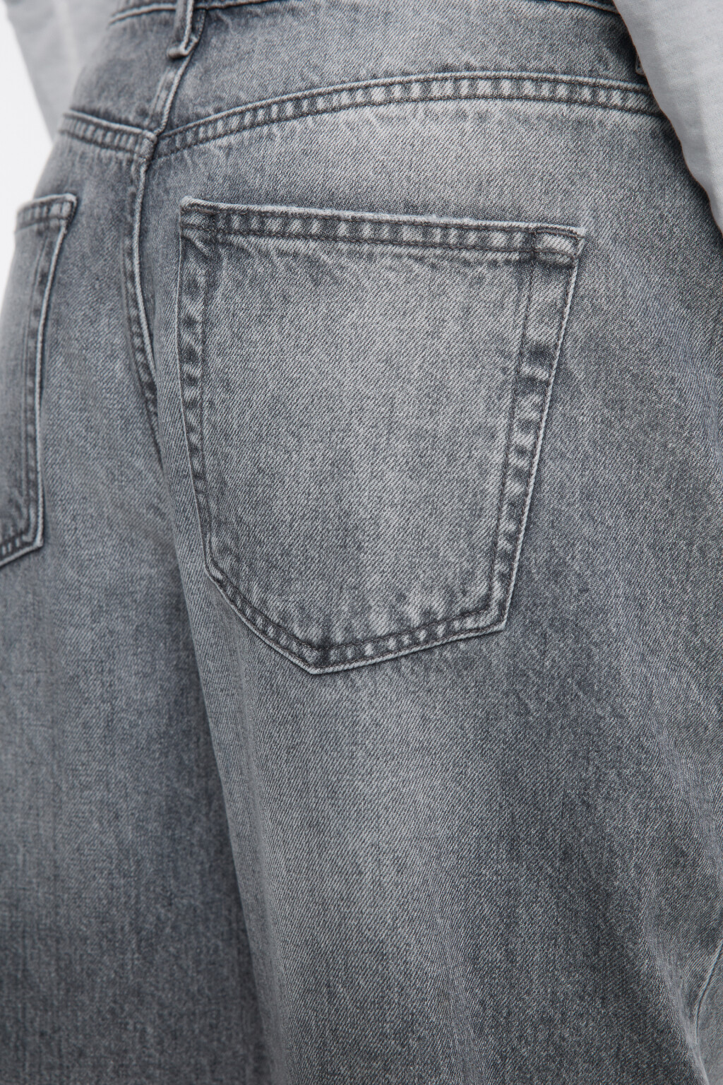 Джинсы прямые с высокой посадкой - цвет серый - 7