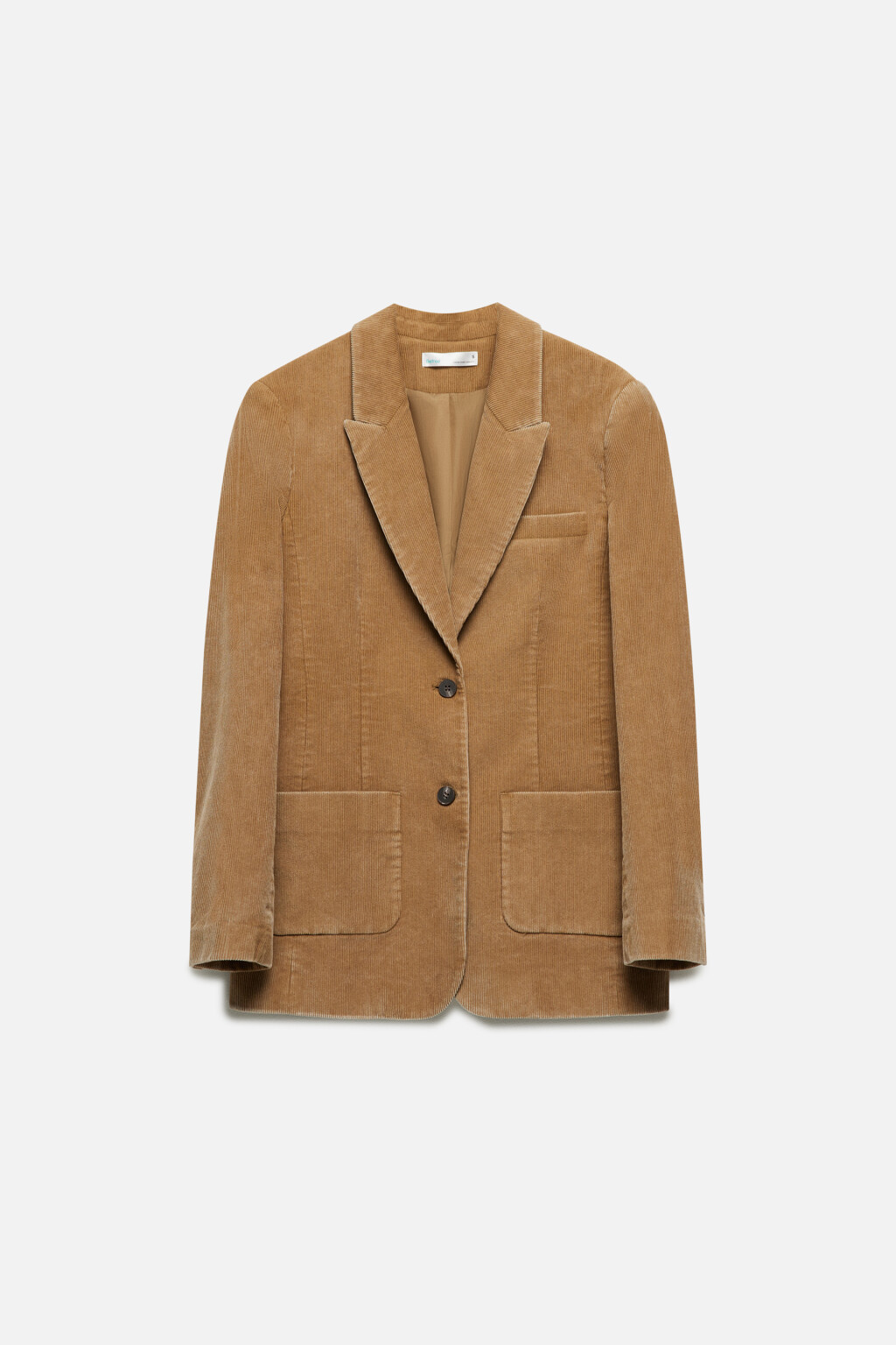 Пиджак приталенный из вельветовой ткани - цвет коричневый - 11