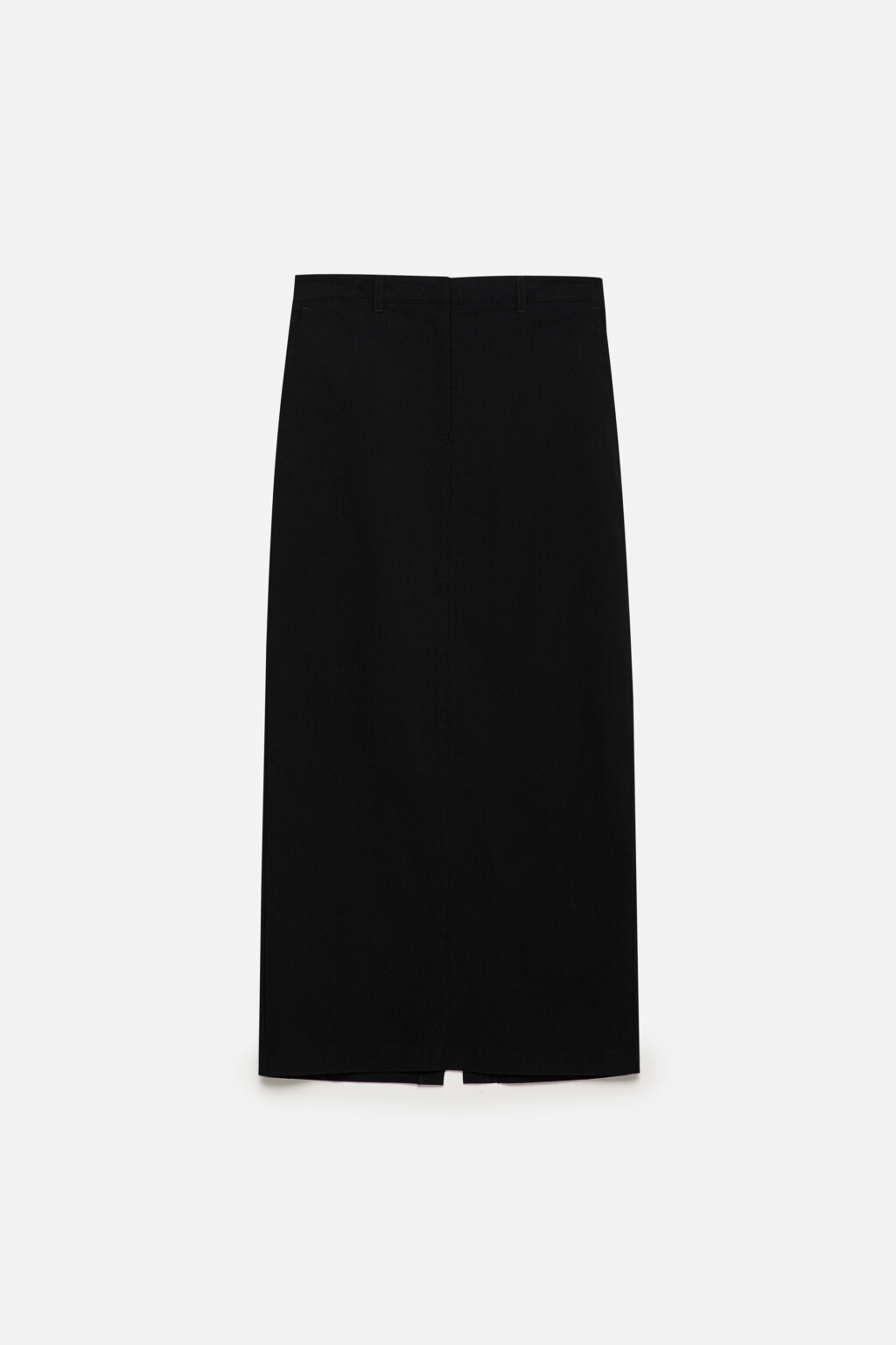 Юбка макси прямая костюмная - цвет черный - 10
