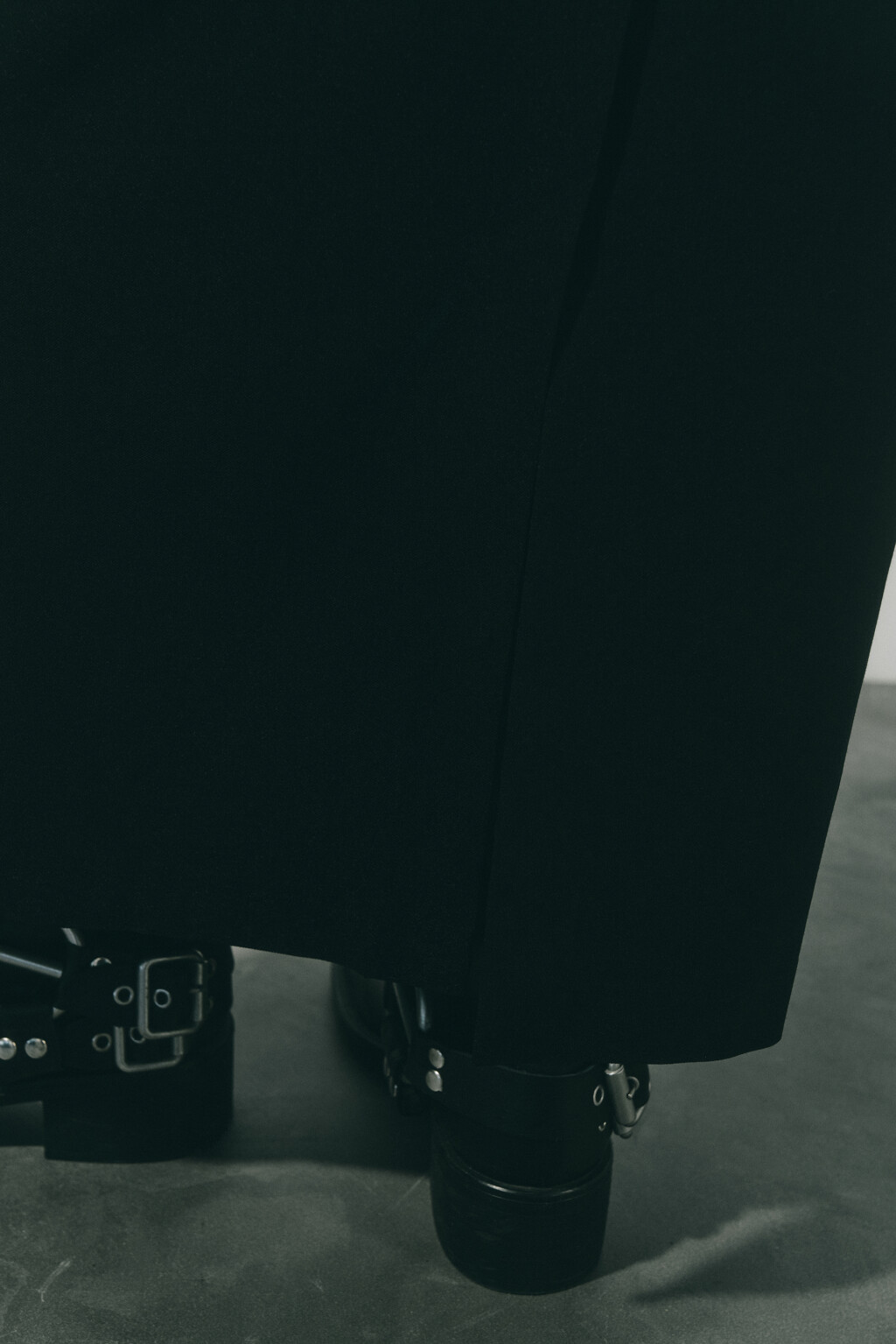 Юбка макси прямая костюмная - цвет черный - 7