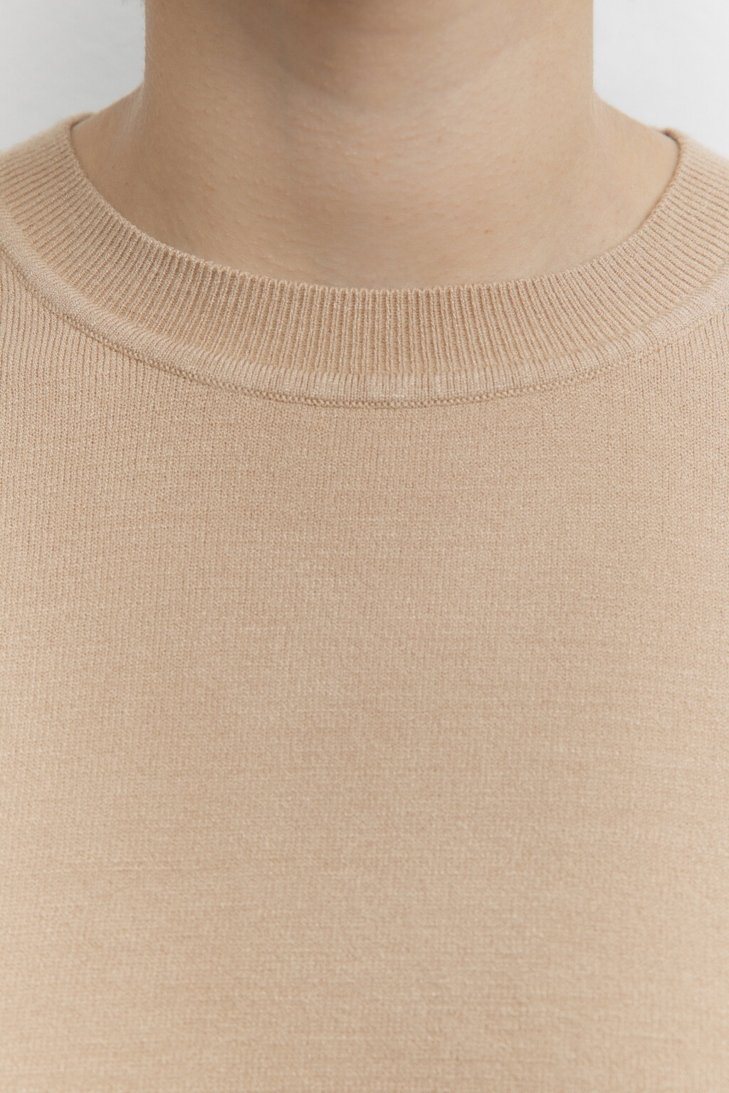 Джемпер вискозный тонкой вязки - цвет бежевый - 7