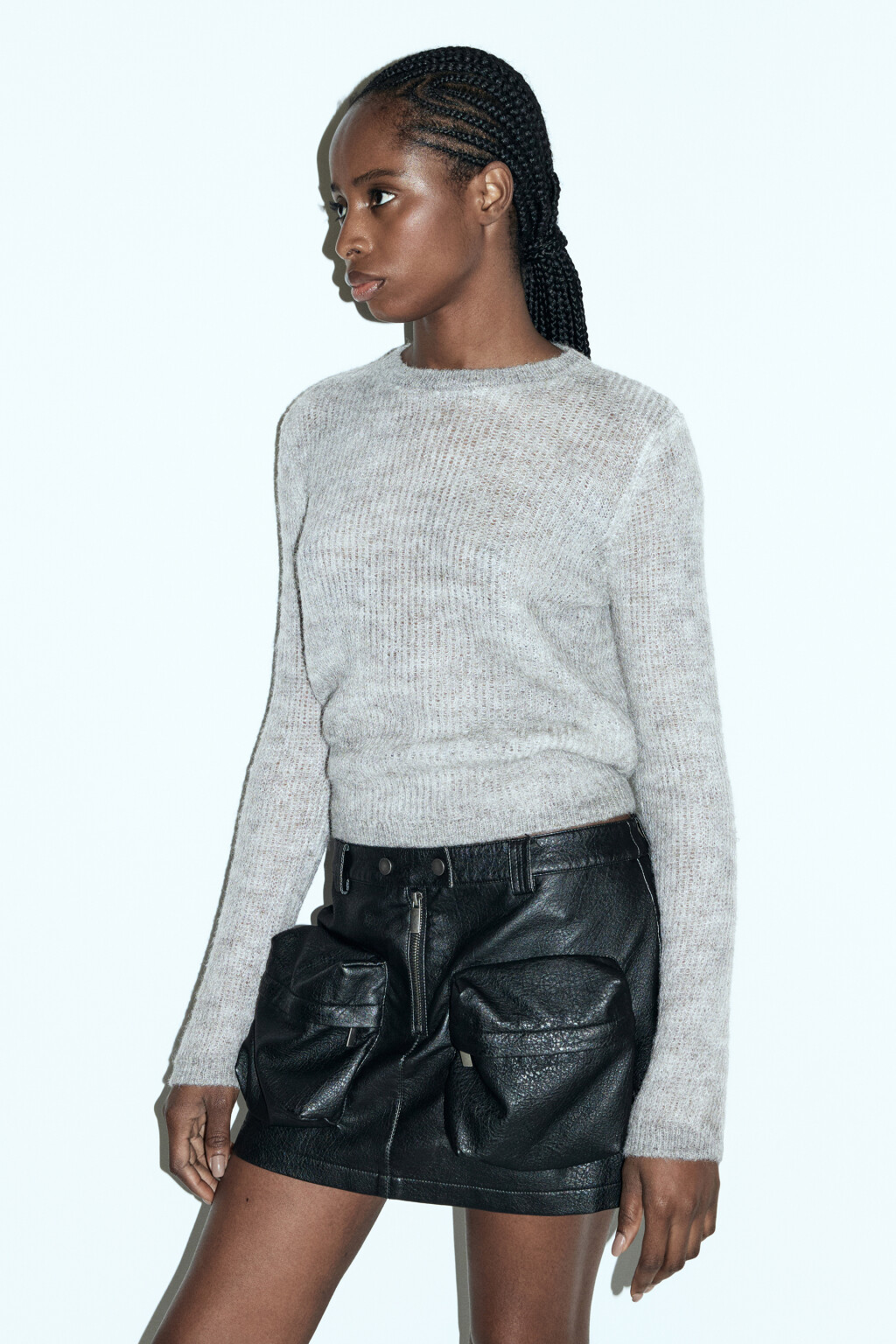 Джемпер базовый тонкой вязки - цвет бежевый - 2