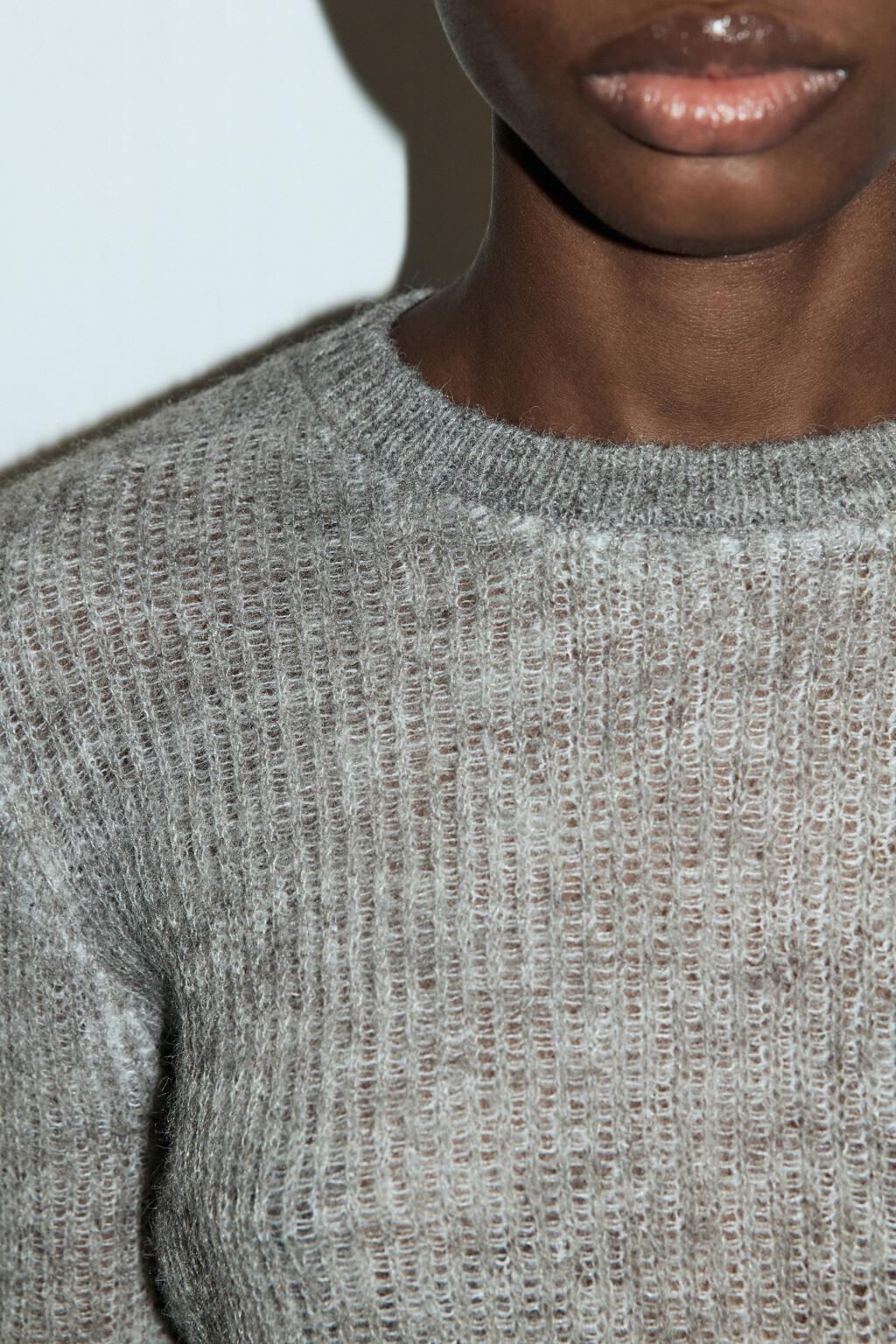 Джемпер базовый тонкой вязки - цвет бежевый - 5