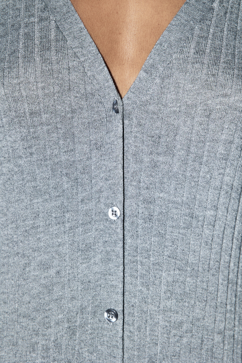 Кардиган тонкой вязки в длине макси - цвет серый - 6