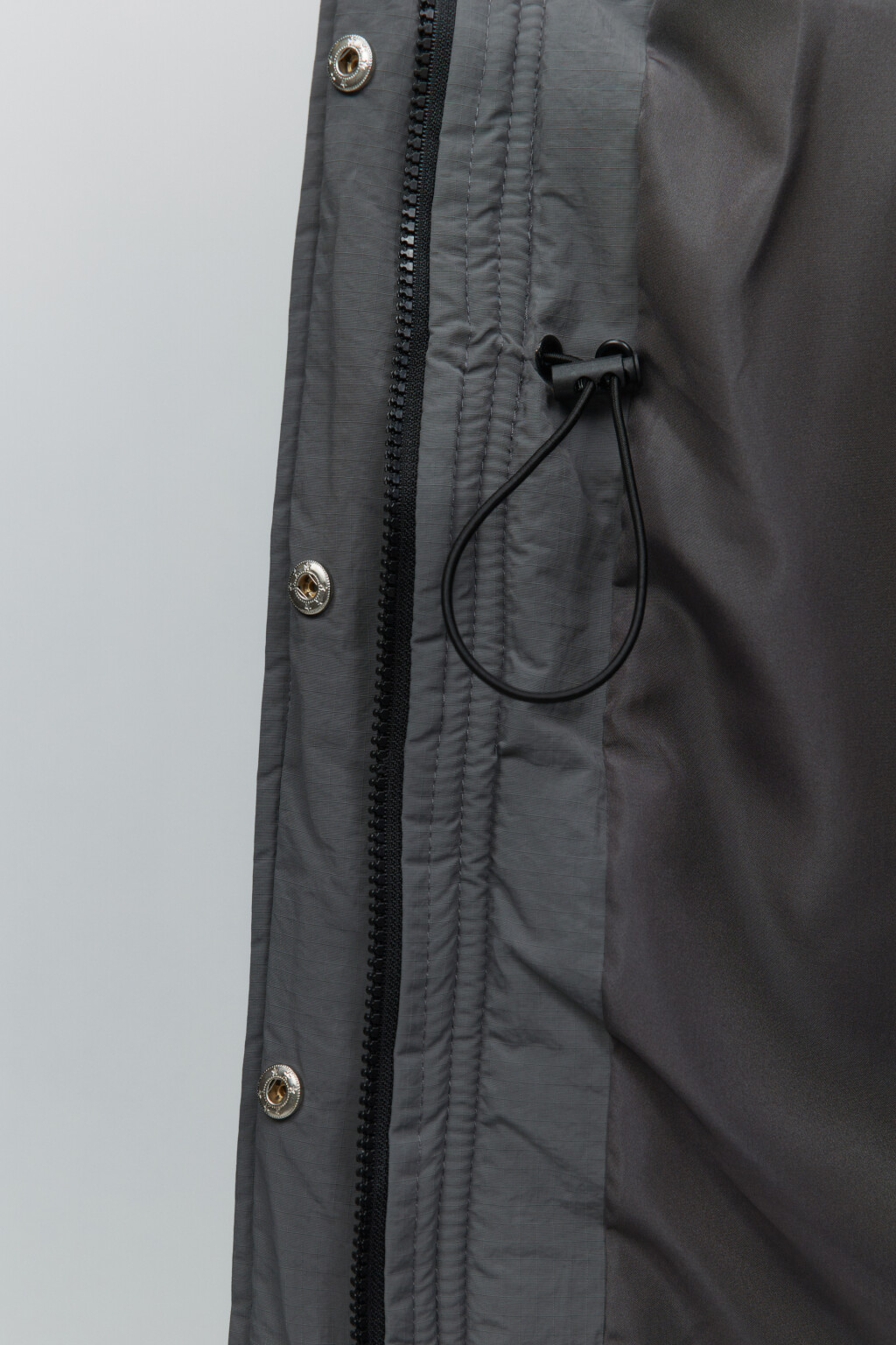 Куртка-парка короткая с капюшоном - цвет серый - 8