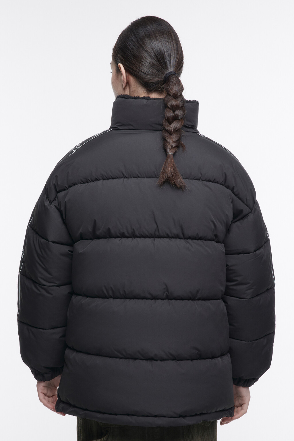 Куртка стеганая с меховой подкладкой - цвет черный - 4