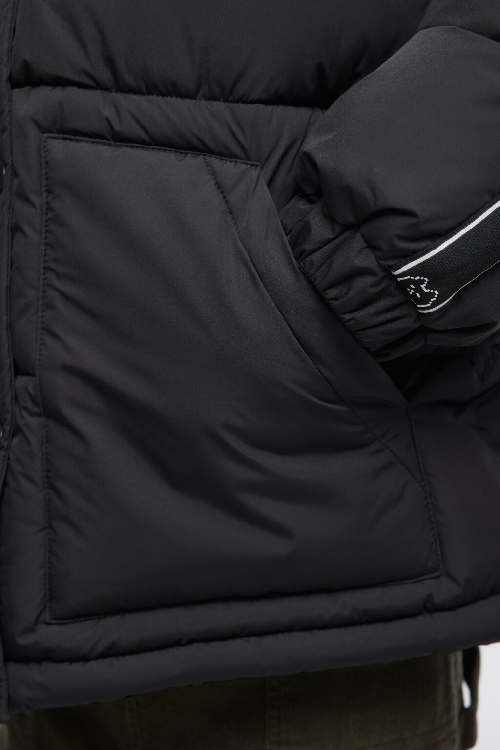 Куртка стеганая с меховой подкладкой - цвет черный - 6