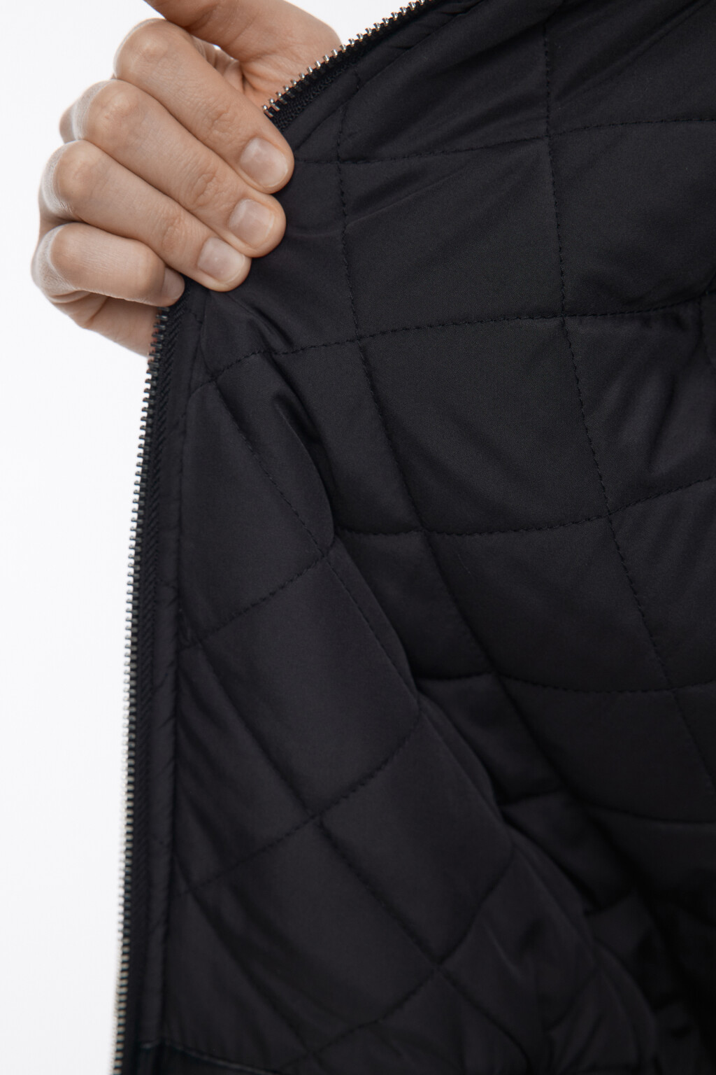 Куртка-бомбер oversize  - цвет черный - 8