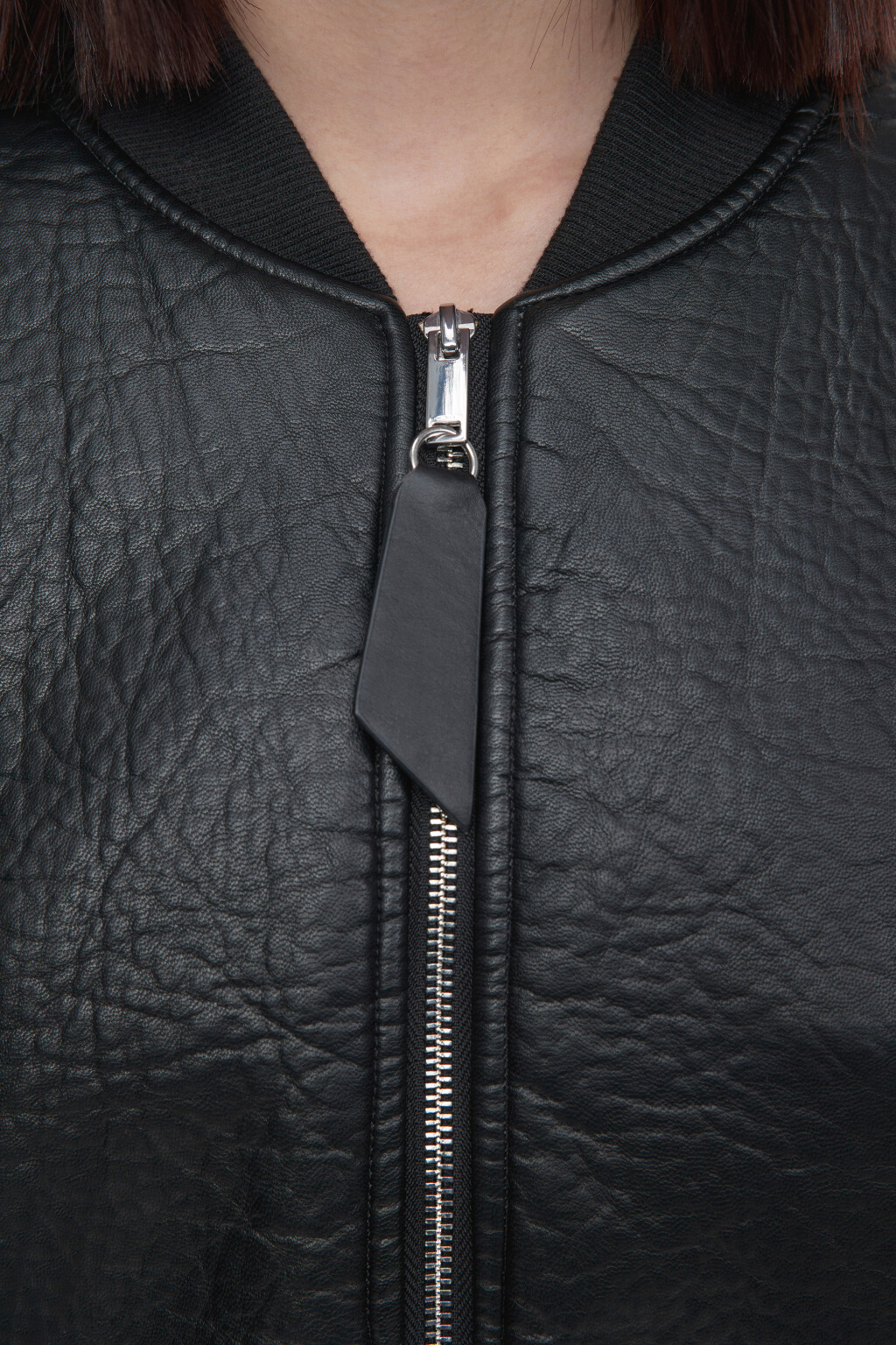 Куртка-бомбер oversize  - цвет черный - 9