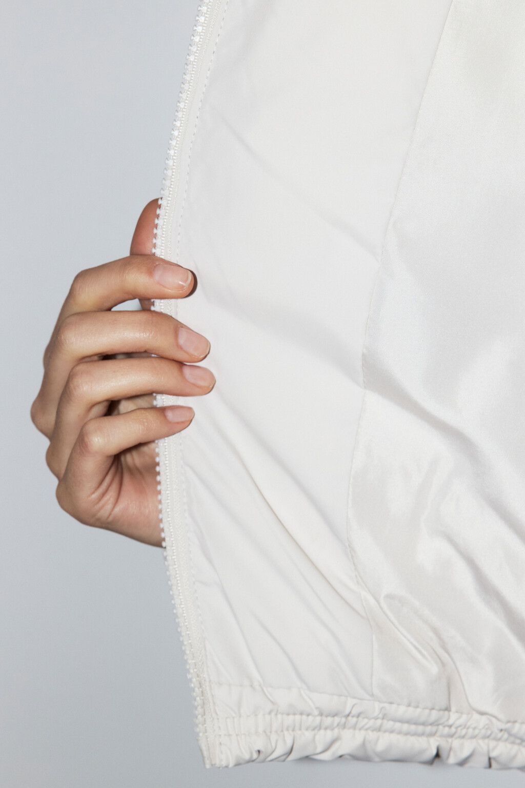 Жилет стеганый укороченный с воротником - цвет бежевый - 9