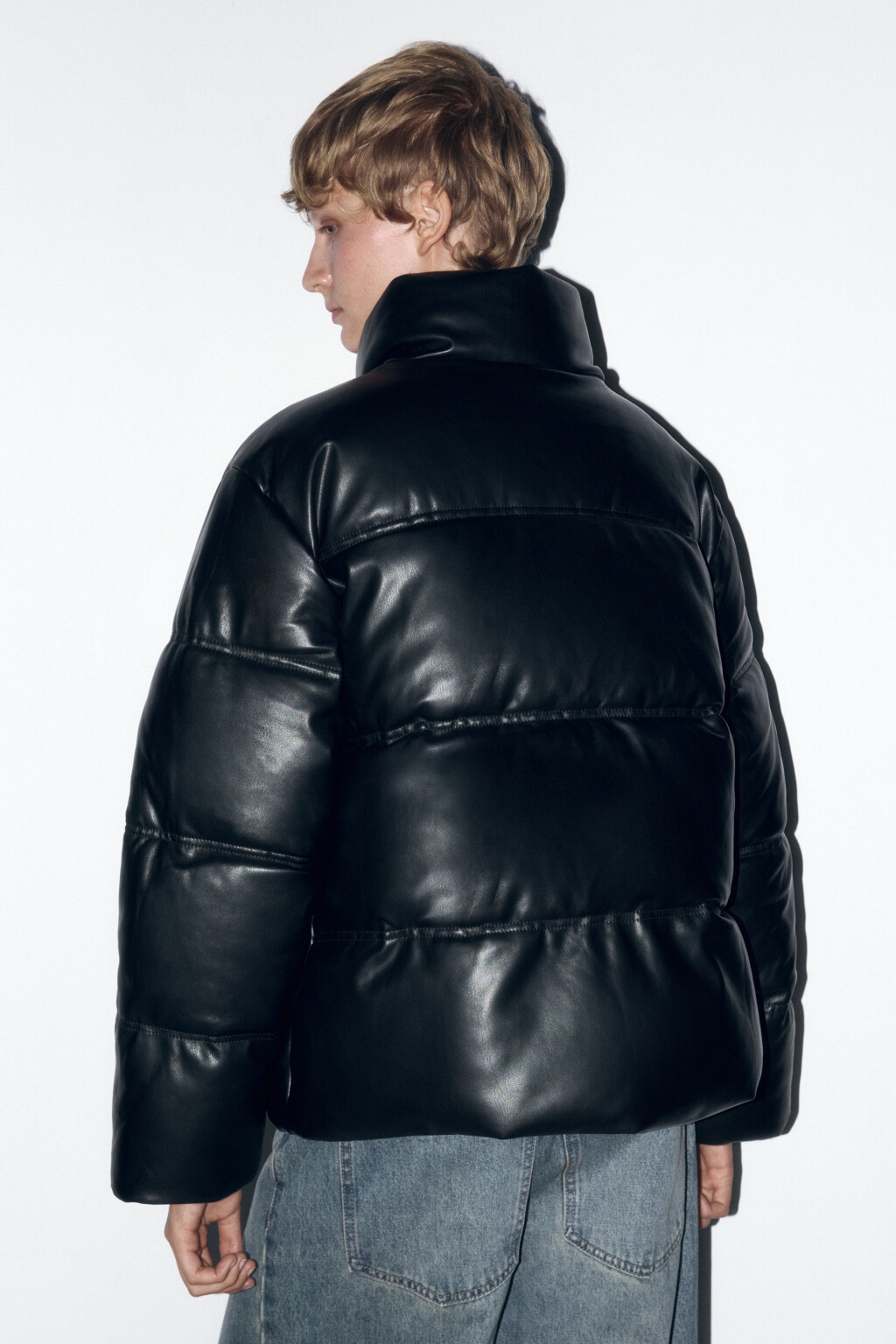 Куртка стеганая с воротником-стойкой - цвет черный - 4