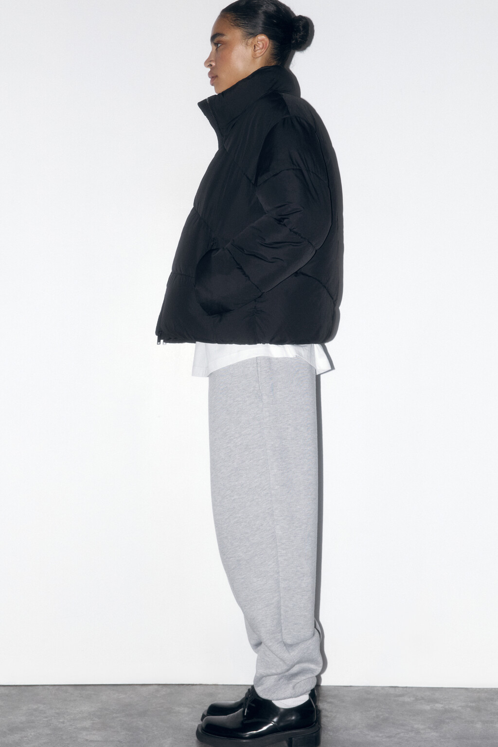 Куртка стеганая с воротником-стойкой - цвет черный - 2