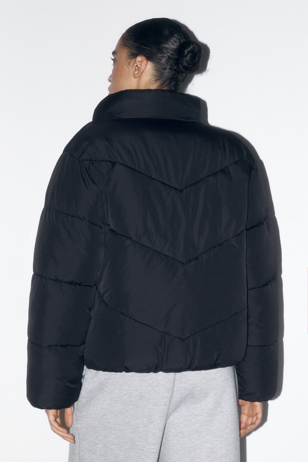 Куртка стеганая с воротником-стойкой - цвет черный - 5