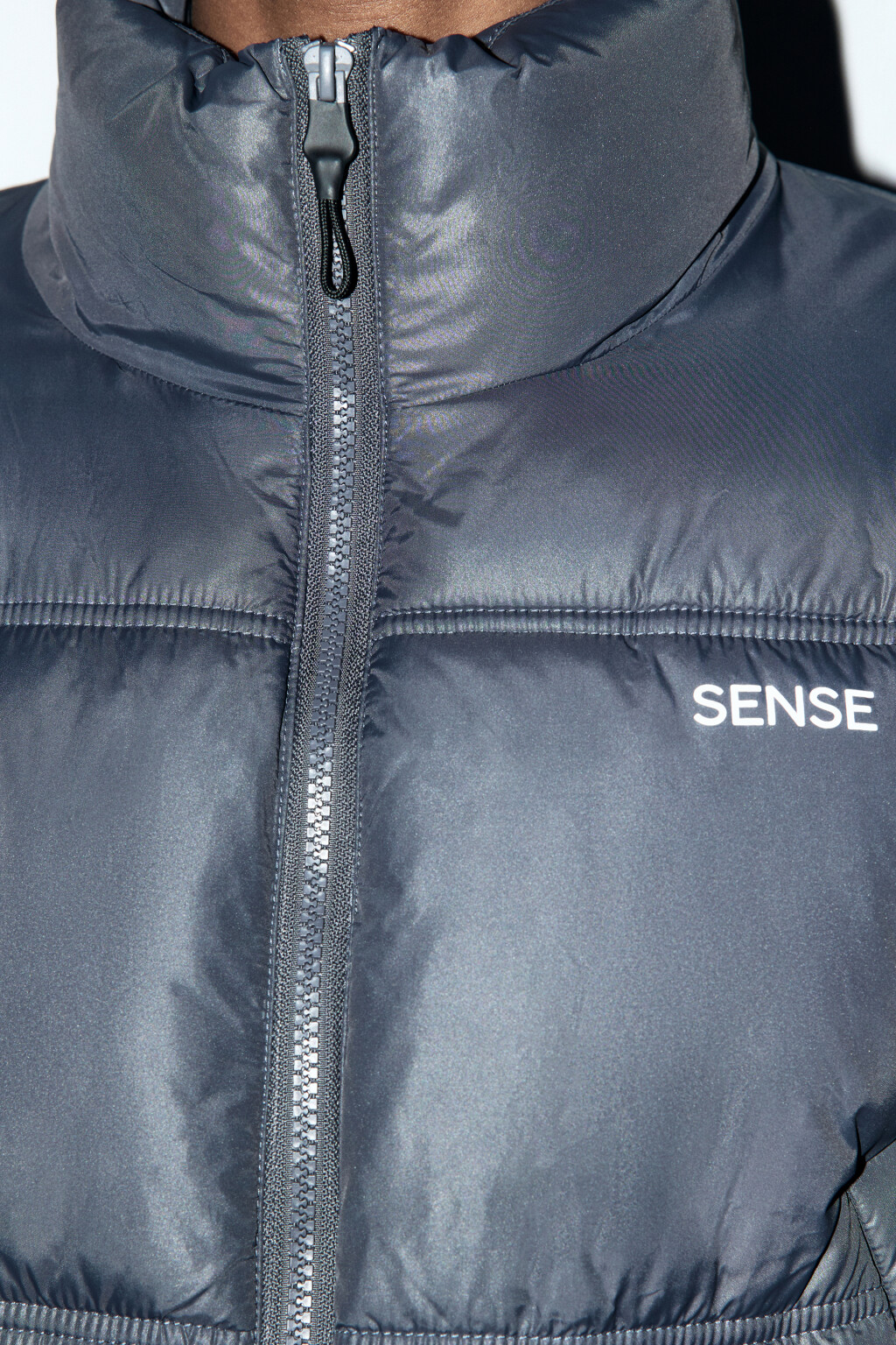 Куртка стеганая укороченная с воротником-стойкой - цвет серый - 9