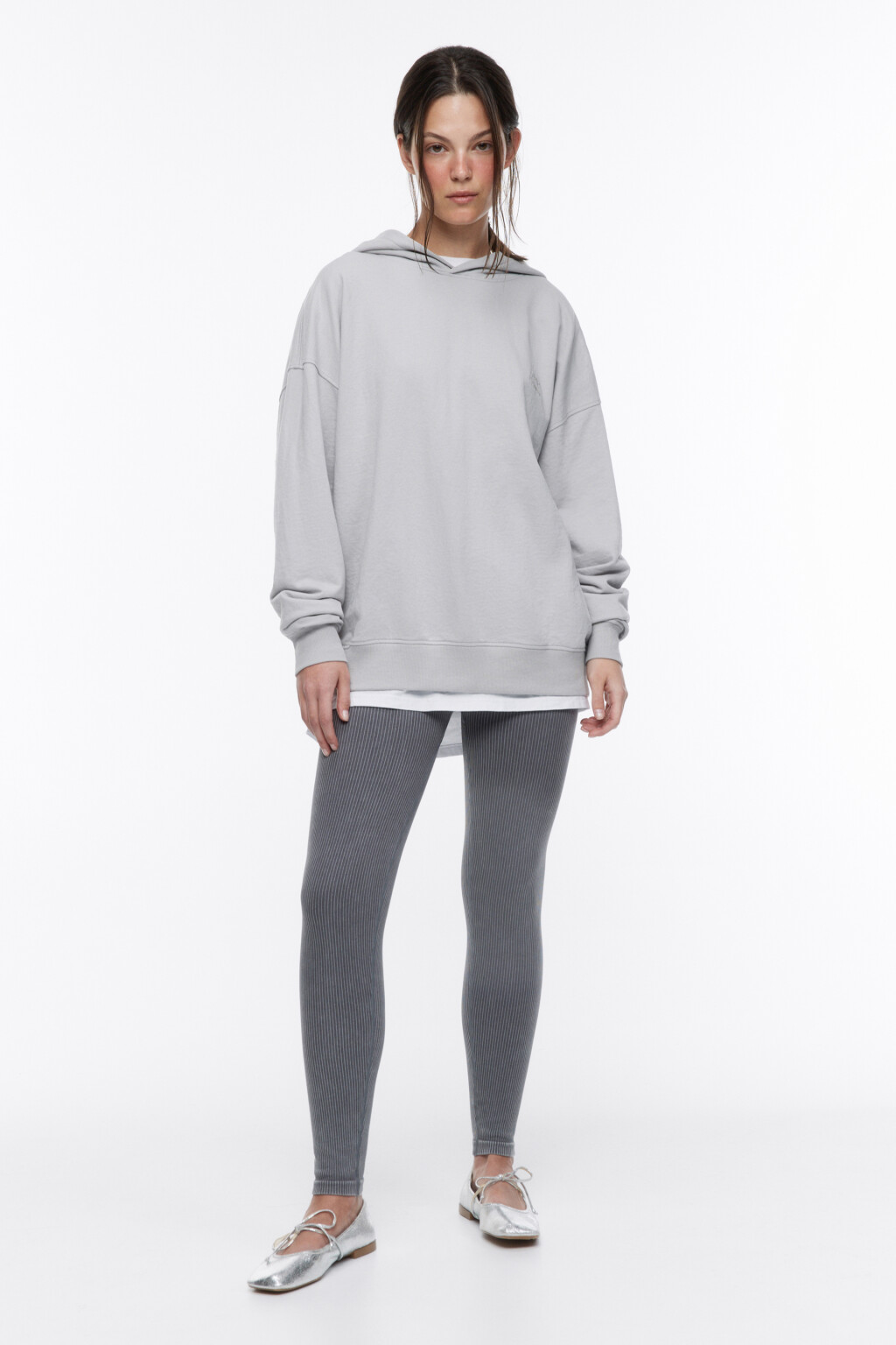 Худи oversize спортивная с вареным эффектом - цвет серый - 9