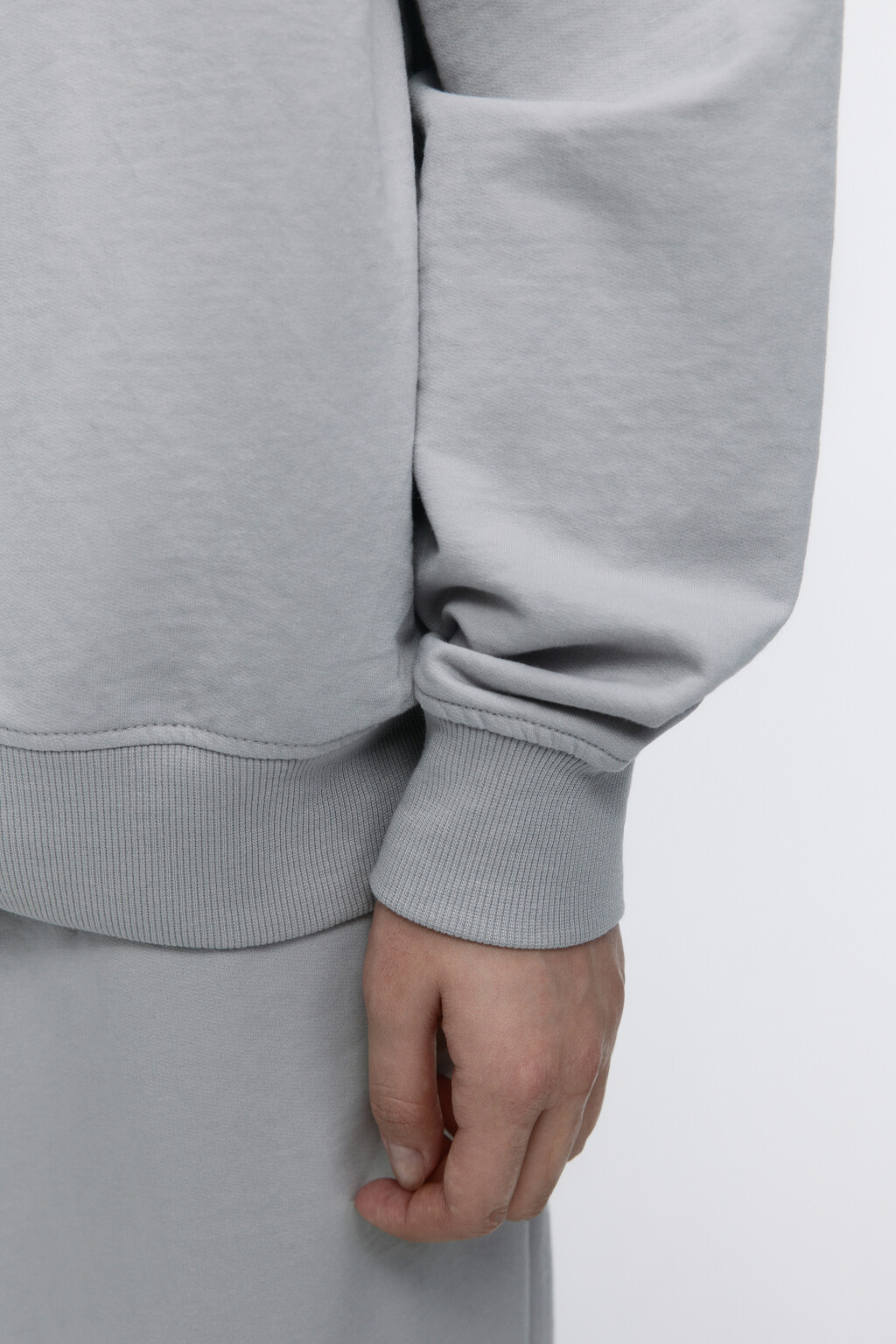 Худи oversize спортивная с вареным эффектом - цвет серый - 7