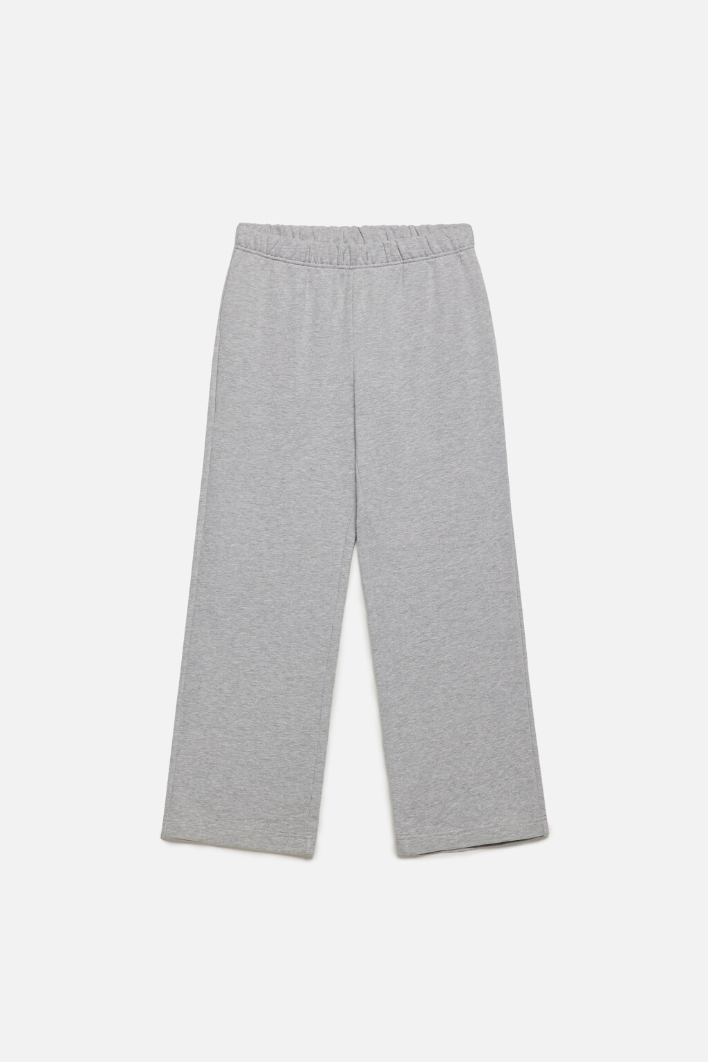 Брюки домашние трикотажные с поясом-резинкой - цвет серый - 8
