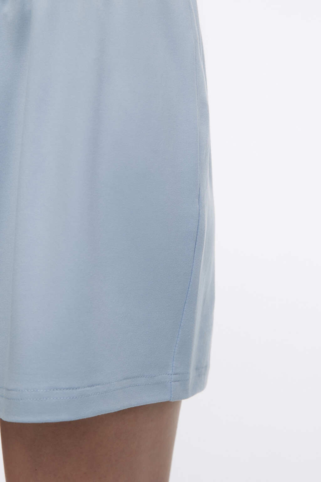 Шорты мини домашние трикотажные - цвет голубой - 7