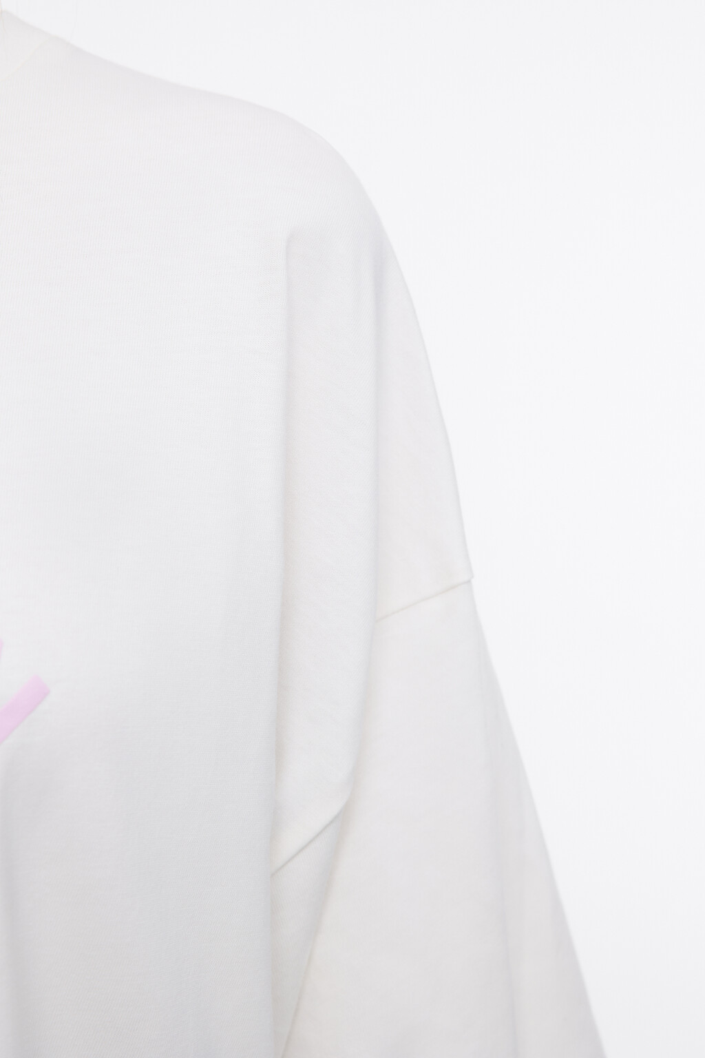 Платье-футболка домашнее с принтом - цвет белый - 7